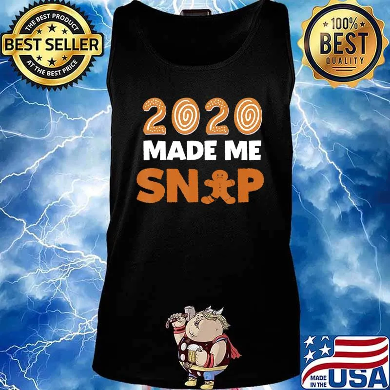 Funny Christmas 2020 Gingerbread Man Face Mask Zero Stars T-Shirt Tank top