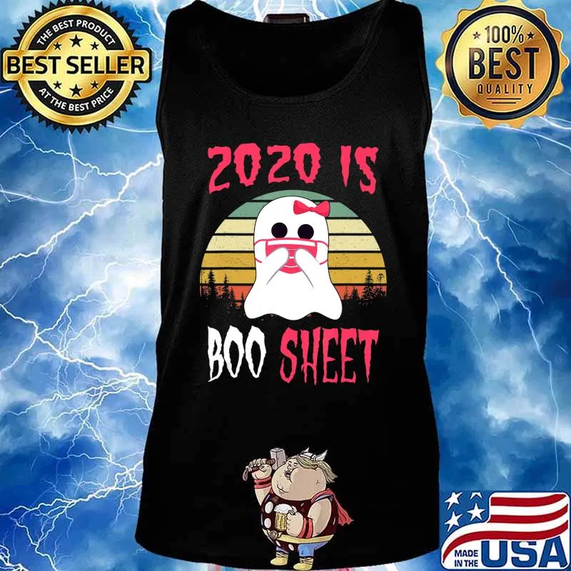 Funny Ghost Halloween Fall Tee 2020 Is Boo Sheet Quarantine T-Shirt Tank top