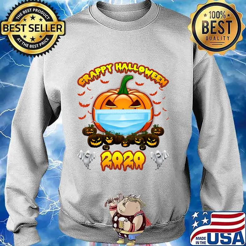 Funny Halloween Wearing A Mask 2020 Pumpkin Gift Tee T-Shirt Sweater