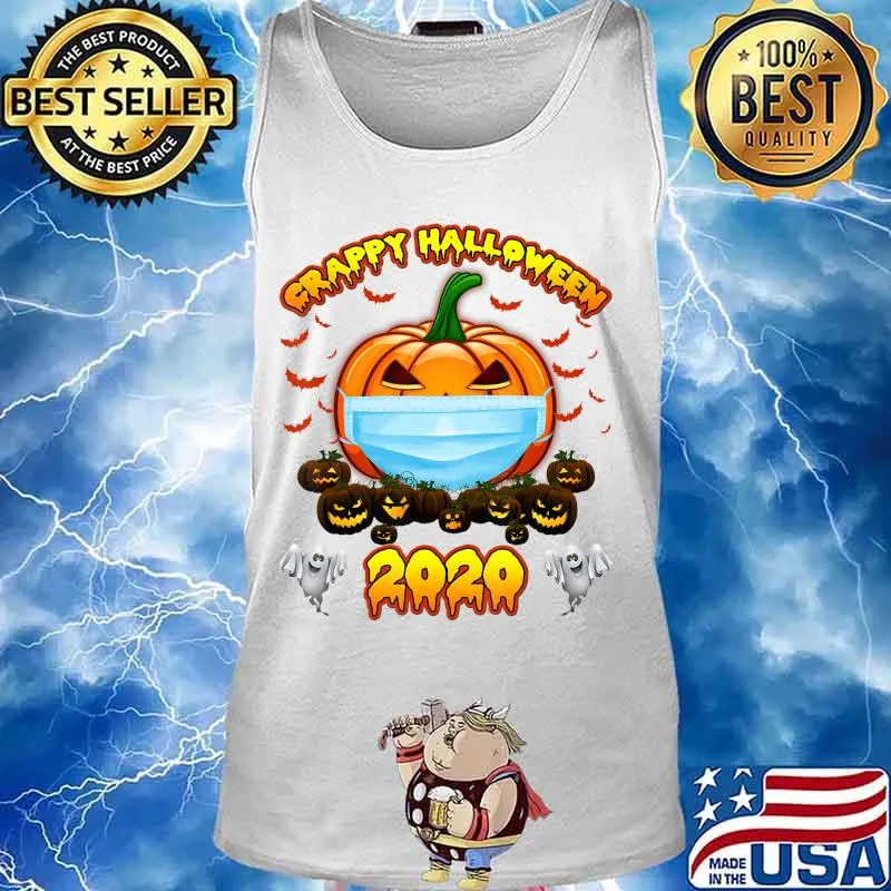 Funny Halloween Wearing A Mask 2020 Pumpkin Gift Tee T-Shirt Tank top