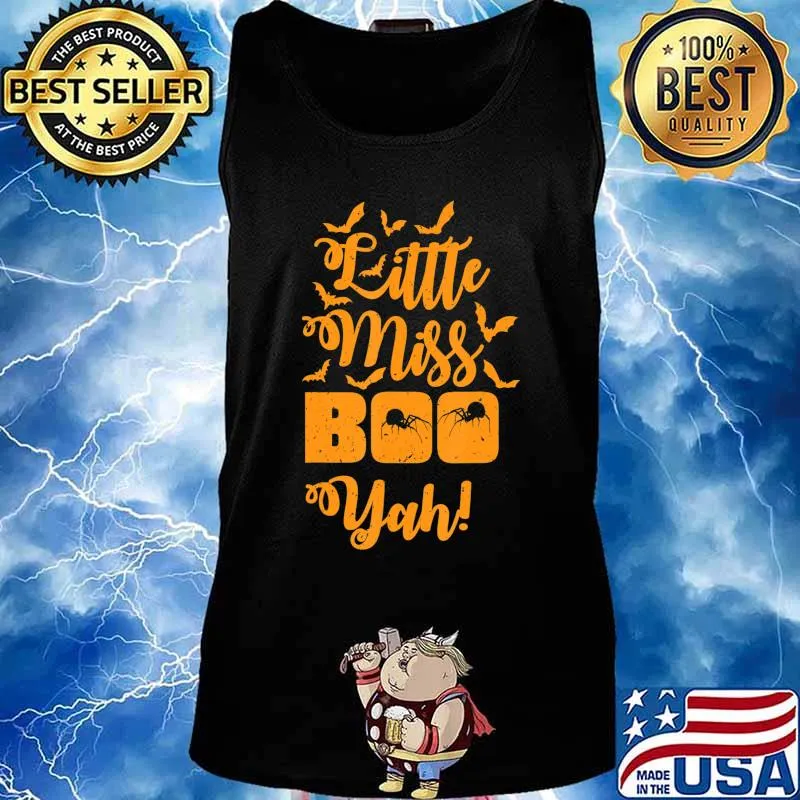 Funny Little Miss Boo Yah Halloween Party Costume Gift T-Shirt Tank top