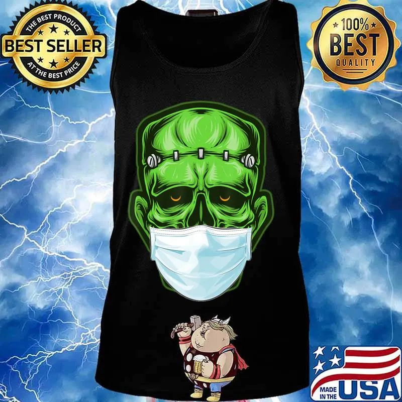 Funny Monster Zombie Mask Simple Halloween Costume 2020 T-Shirt Tank top