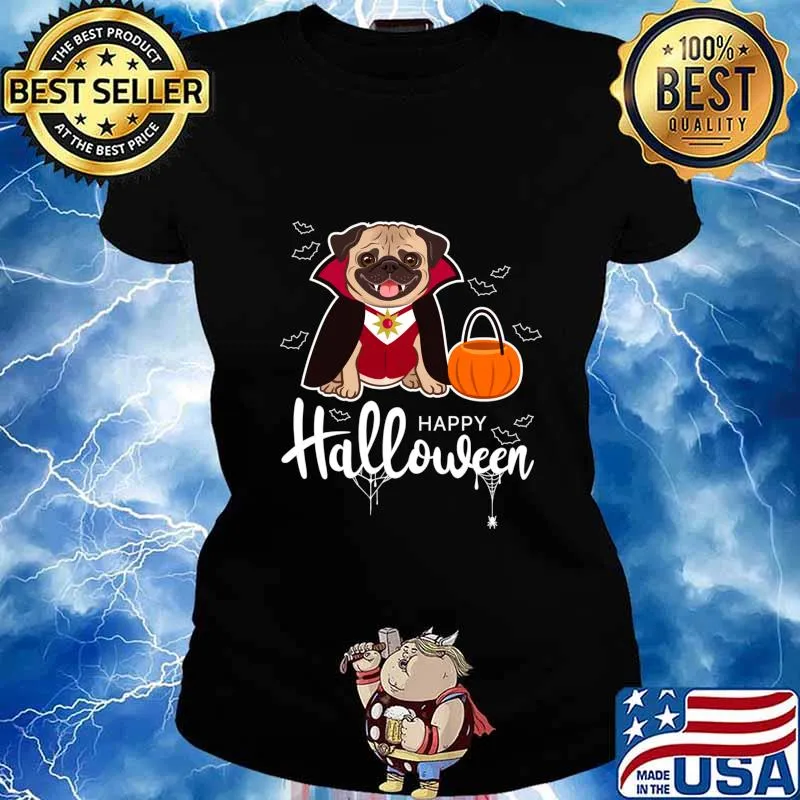 Funny Pug Sweats Ladies tee