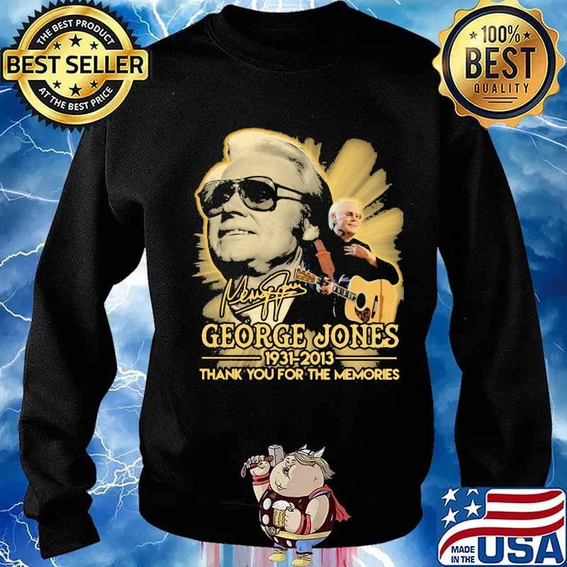 George jones 1931 2013 thank for the memories signature s Sweater