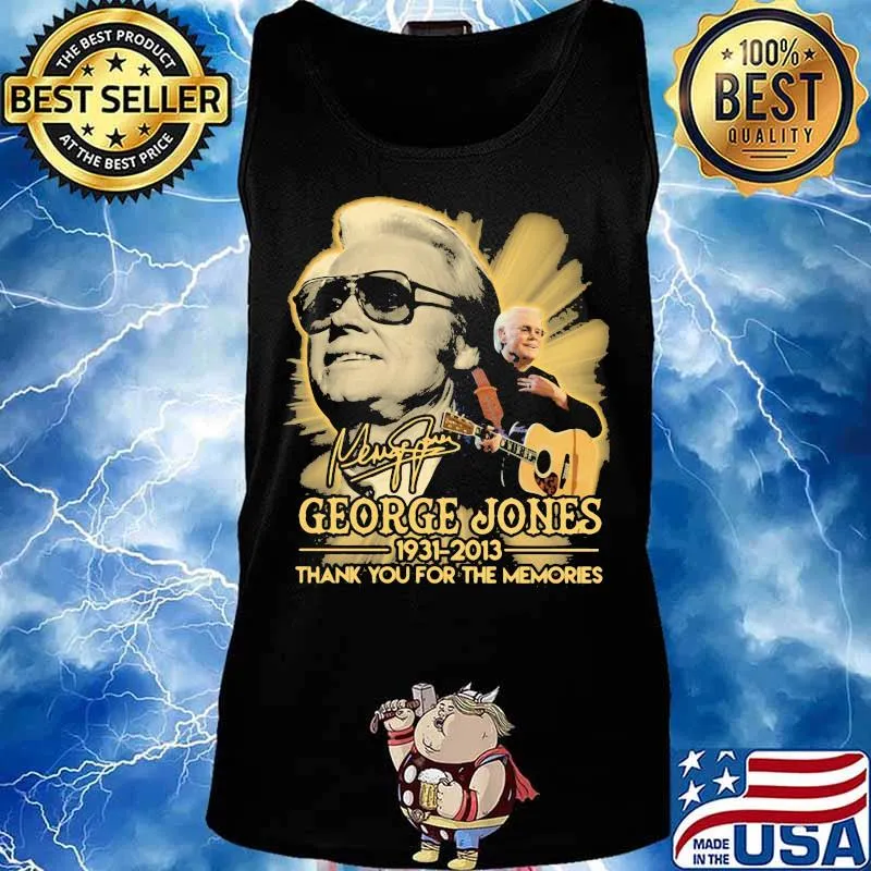 George jones 1931 2013 thank for the memories signature s Tank top
