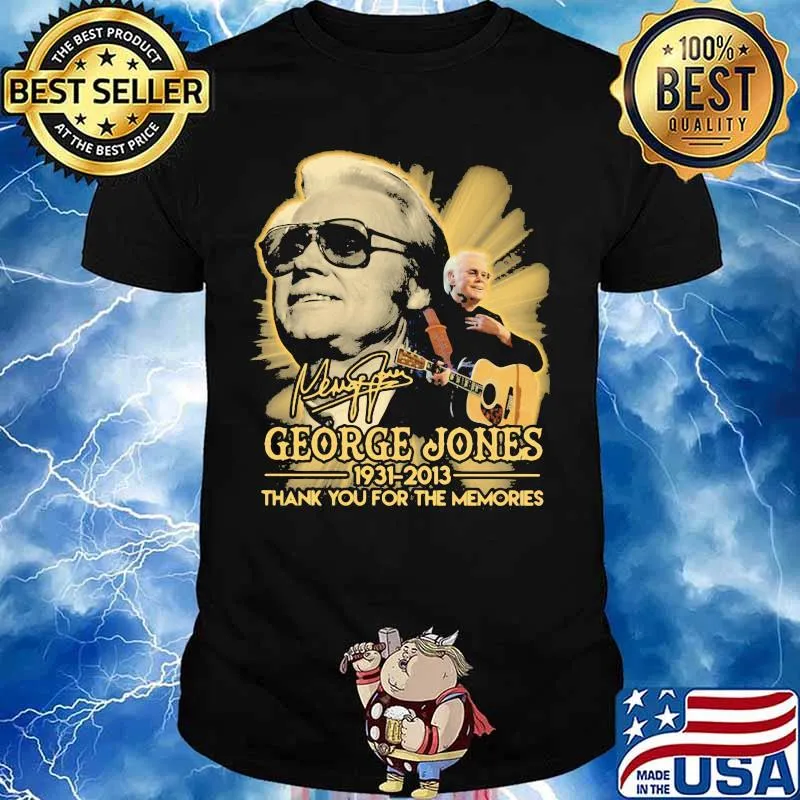 George jones 1931 2013 thank for the memories signature shirt