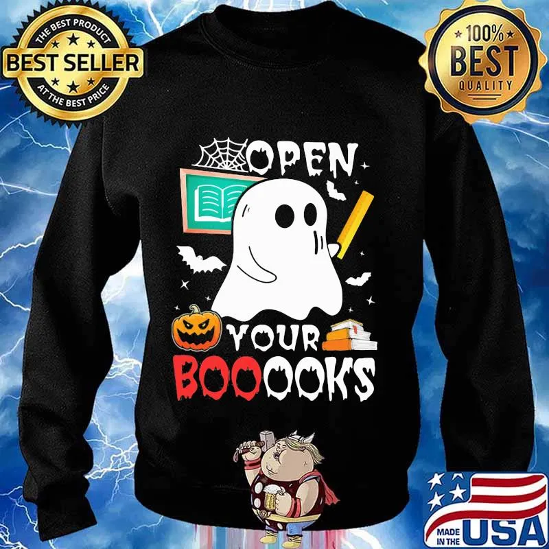 Ghost teacher open you booooks s Sweater