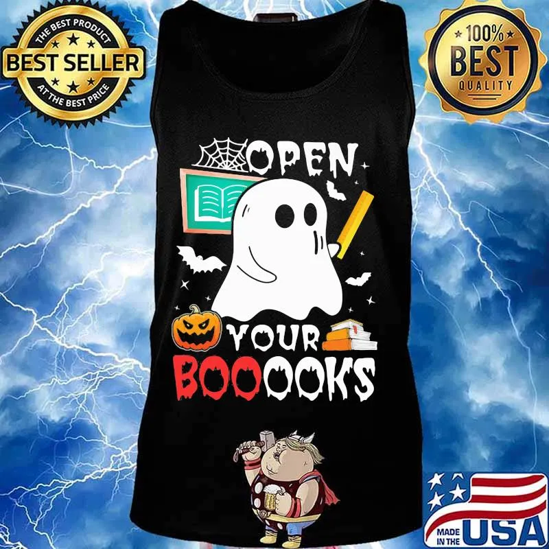 Ghost teacher open you booooks s Tank top