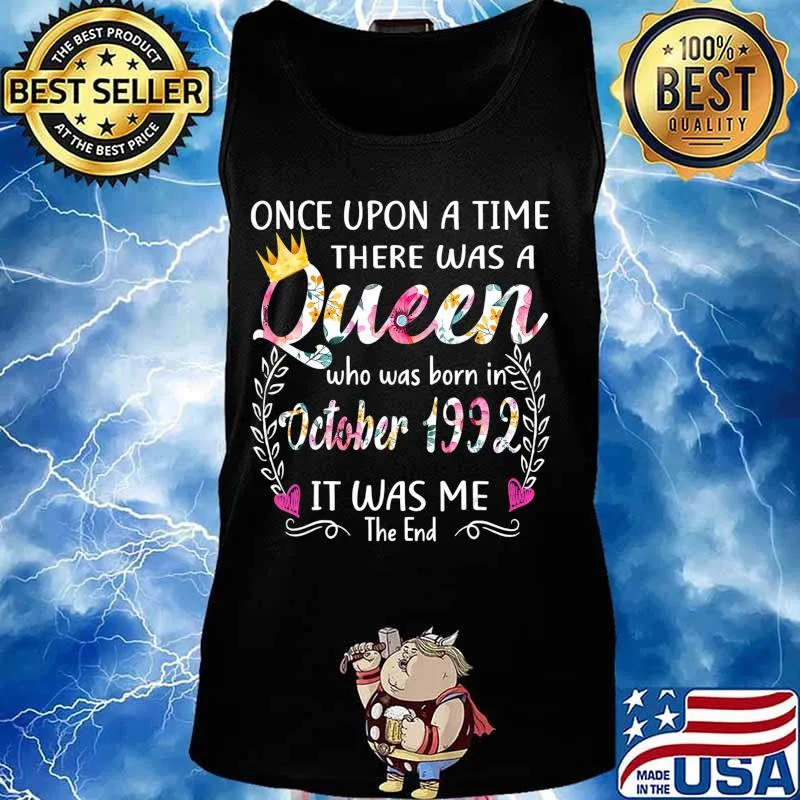 Girls 28th Birthday Queen October 1992 Queen Birthday T-Shirt Tank top