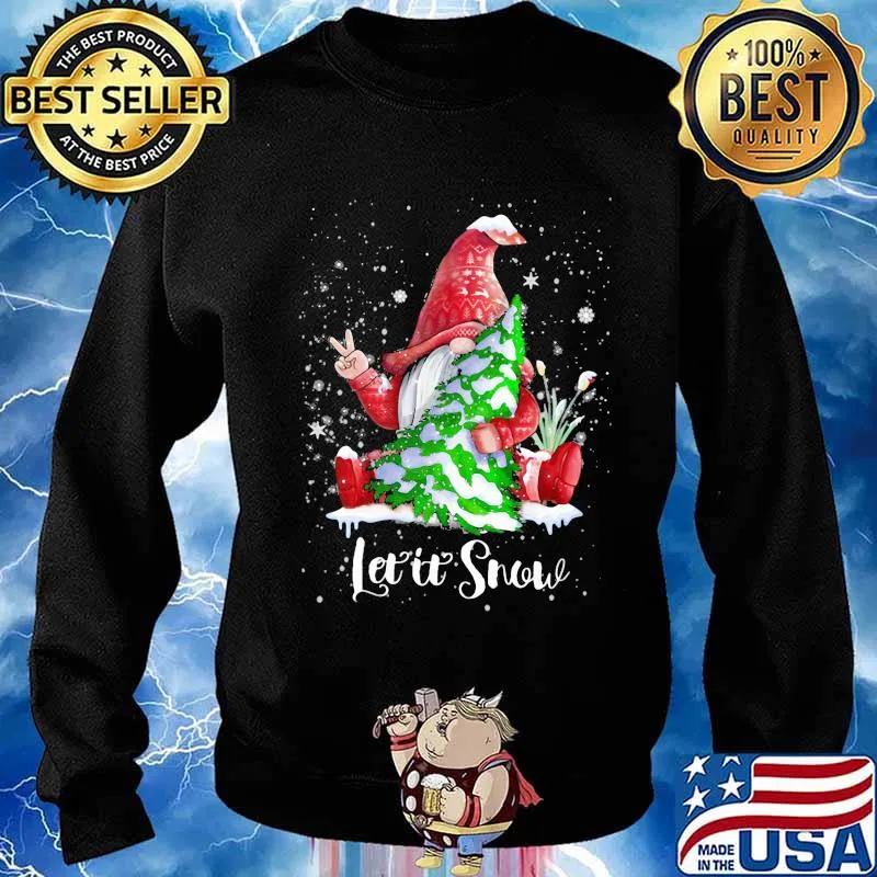 Gnomes let it snow christmas tree s Sweater