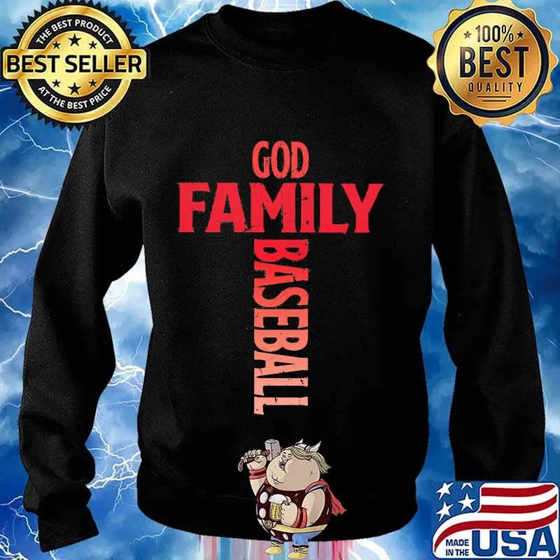 God Family Baseball Classic Shirt Sweater