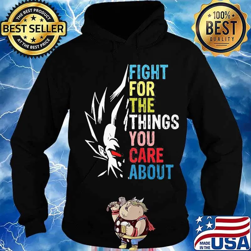 Goku fight for the things you care about retro s Hoodie