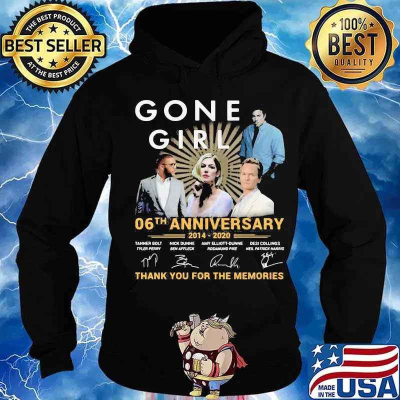 Gone girl 06th anniversary 2014 2020 thank for the memories signatures s Hoodie
