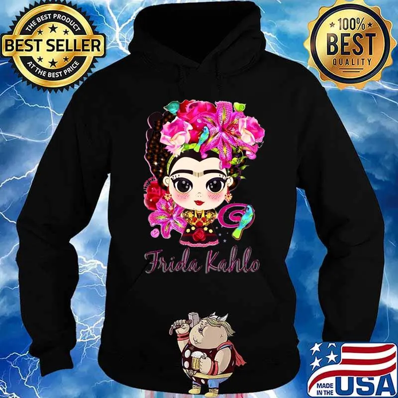 Graphic La Pintora Mexican Lottery Love Frida Mask Kahlo Art T-Shirt Hoodie