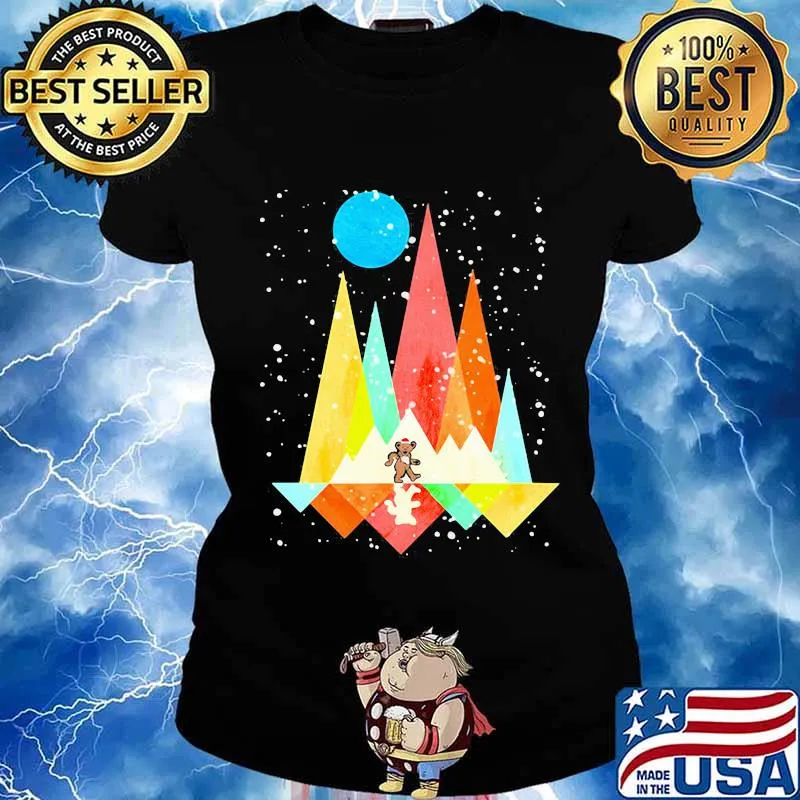 Grateful dead bear santa merry christmas s Ladies tee