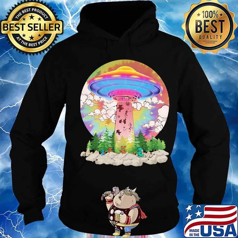 Grateful dead bear weed ufo hippie s Hoodie