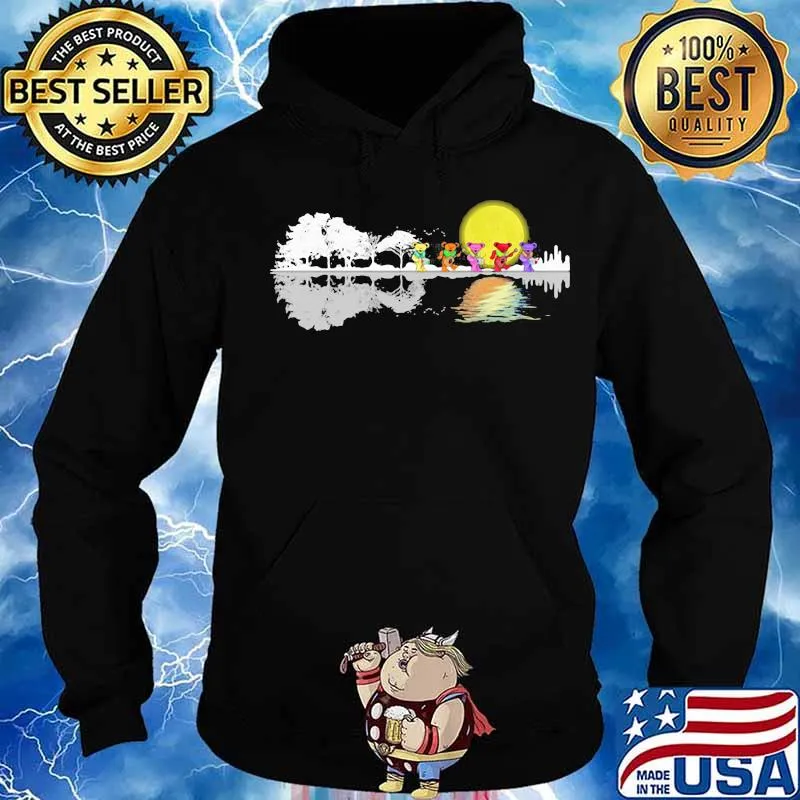 Grateful dead bears guitar river s Hoodie