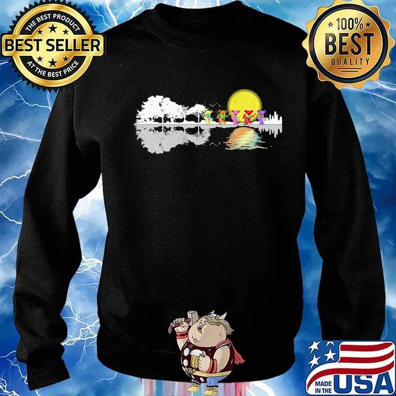 Grateful dead bears guitar river s Sweater