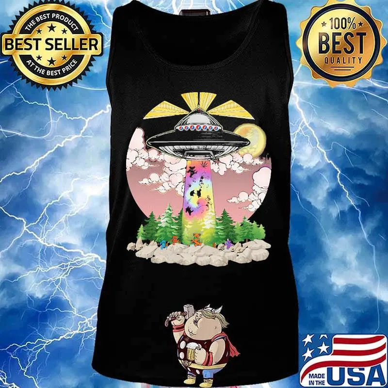 Grateful dead bears weed ufo lights s Tank top