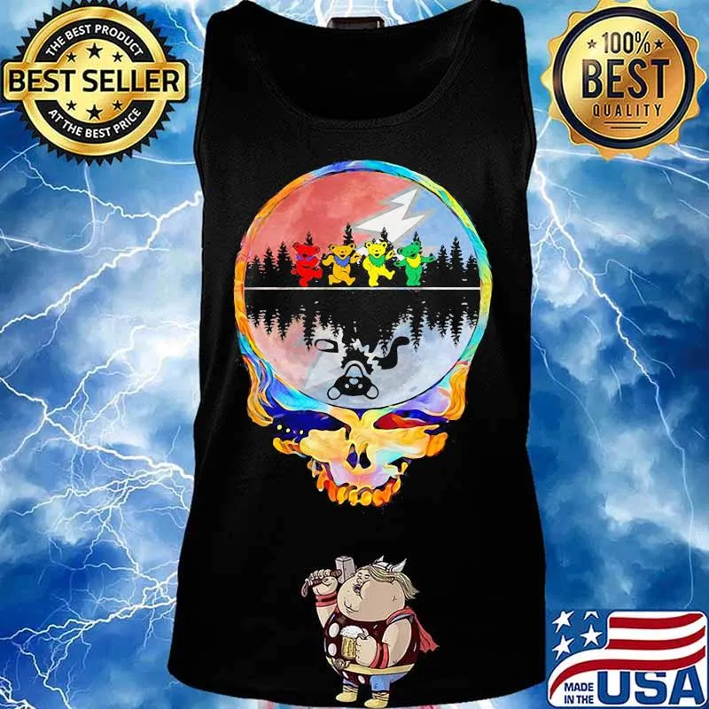 Grateful dead logo bears river s Tank top