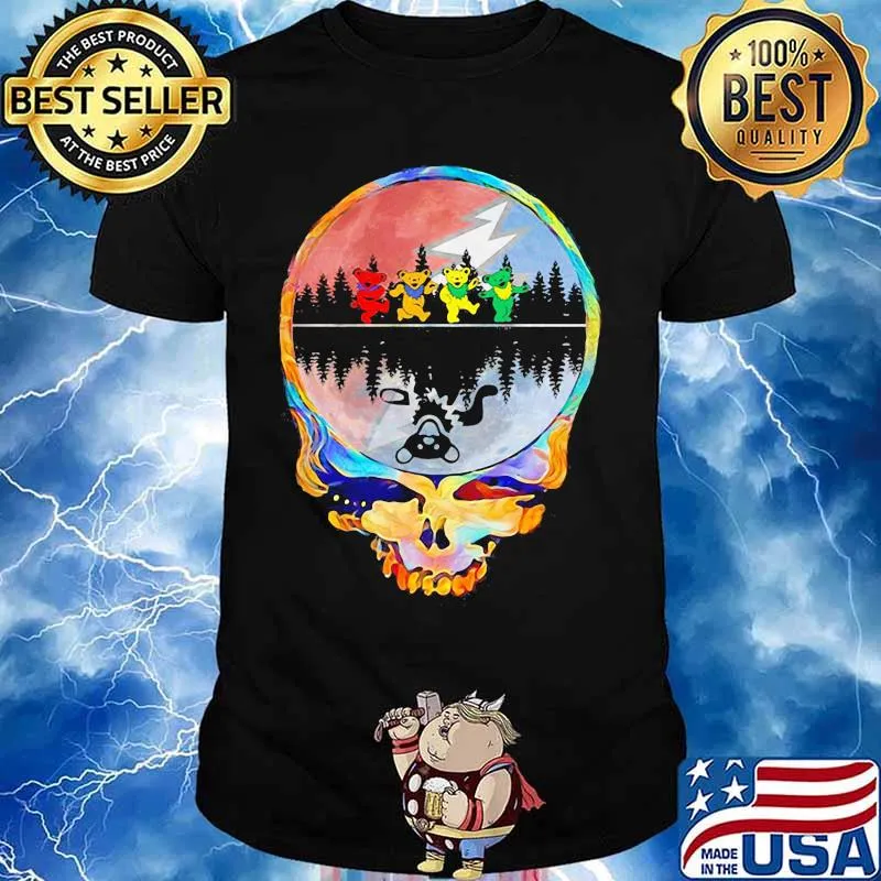 Grateful dead logo bears river shirt