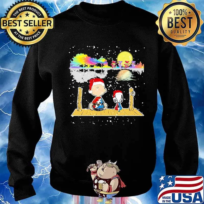 Grateful dead snoopy and charlie brown seeing bears christmas s Sweater