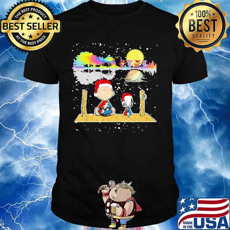 Grateful dead snoopy and charlie brown seeing bears christmas shirt