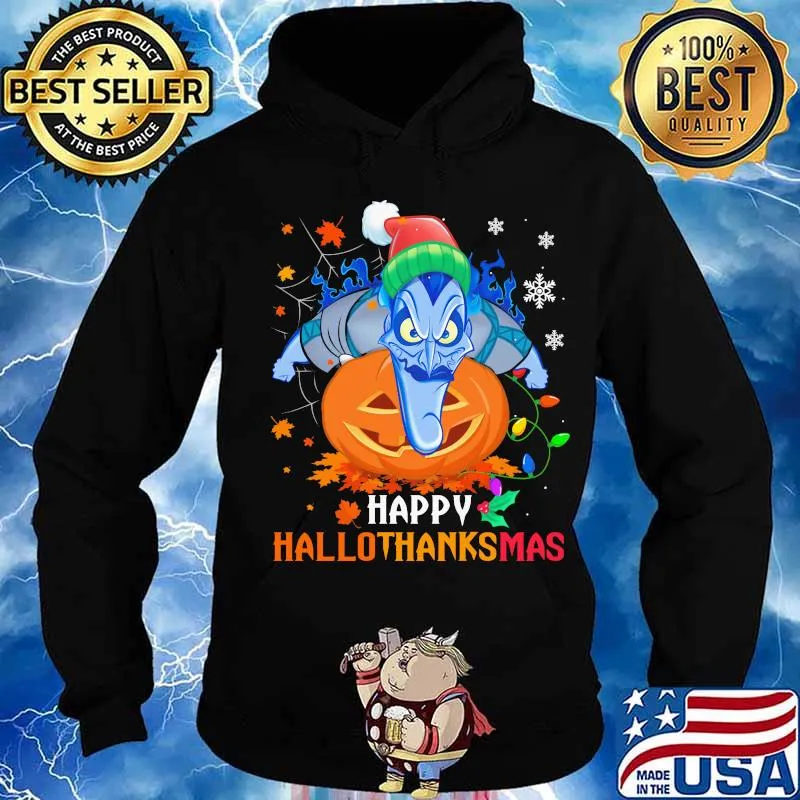 Hades happy hallothanksmas halloween thanksgiving christmas s Hoodie