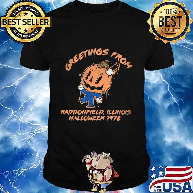 Halloween 1978 Spooky Horror Gift Pumpkin Haddonfield T-Shirt