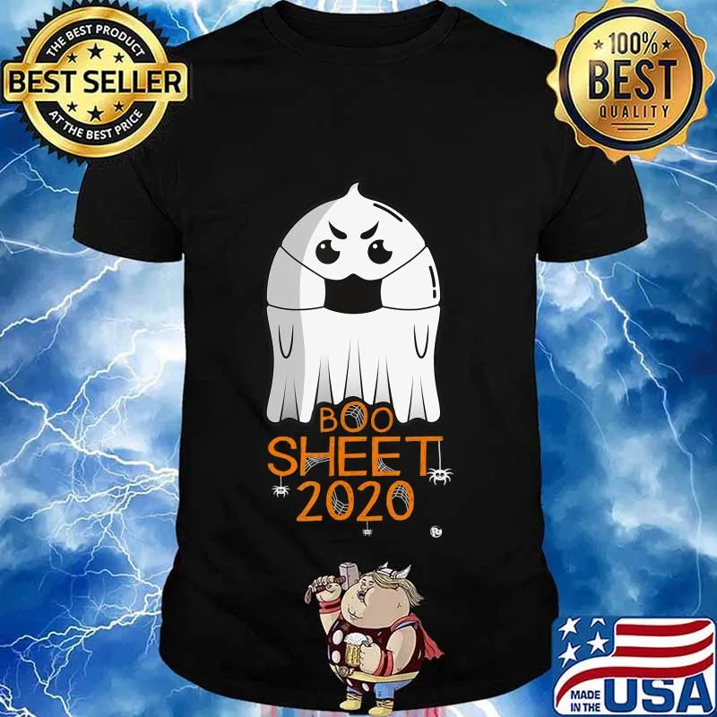 Halloween 2020 Costume. Ghost with Mask. 2020 IS BOO SHEET T-Shirt