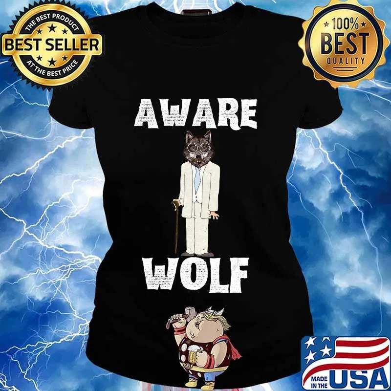 Halloween 2020 Shirts Aware Wolf - Werewolf Funny Halloween T-Shirt Ladies tee