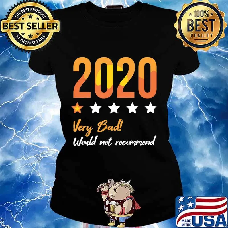 Halloween 2020 Very Bad Would Not Recommend 1 Star Rating T-Shirt Ladies tee