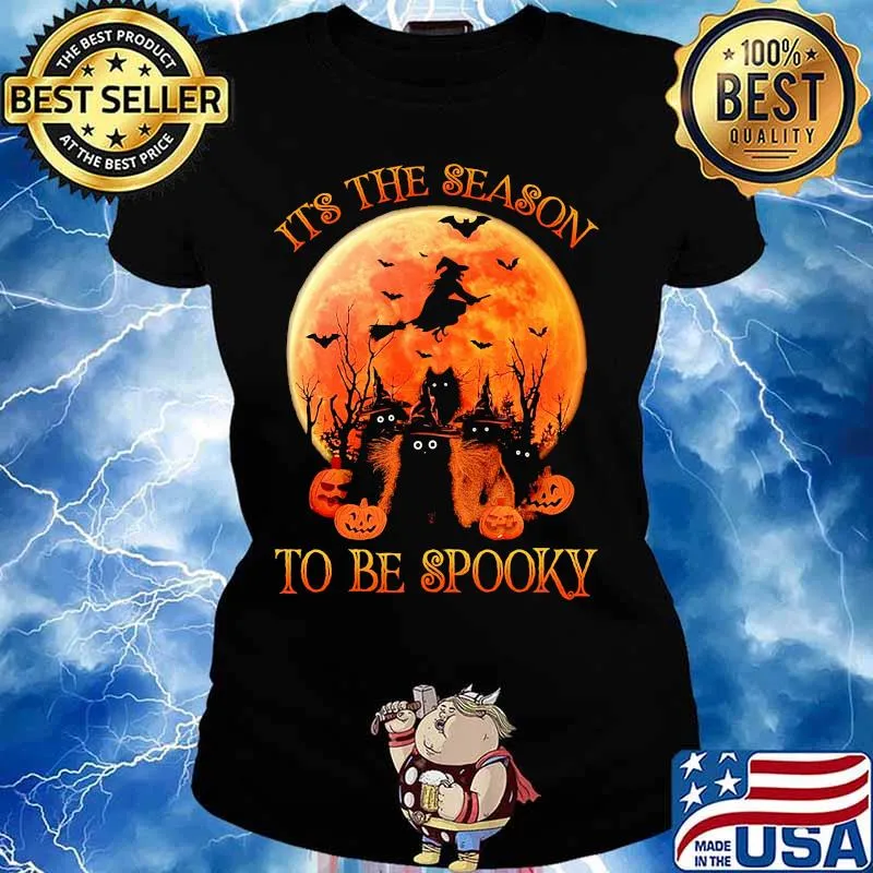 Halloween Cat It's the season to be spooky s Ladies tee