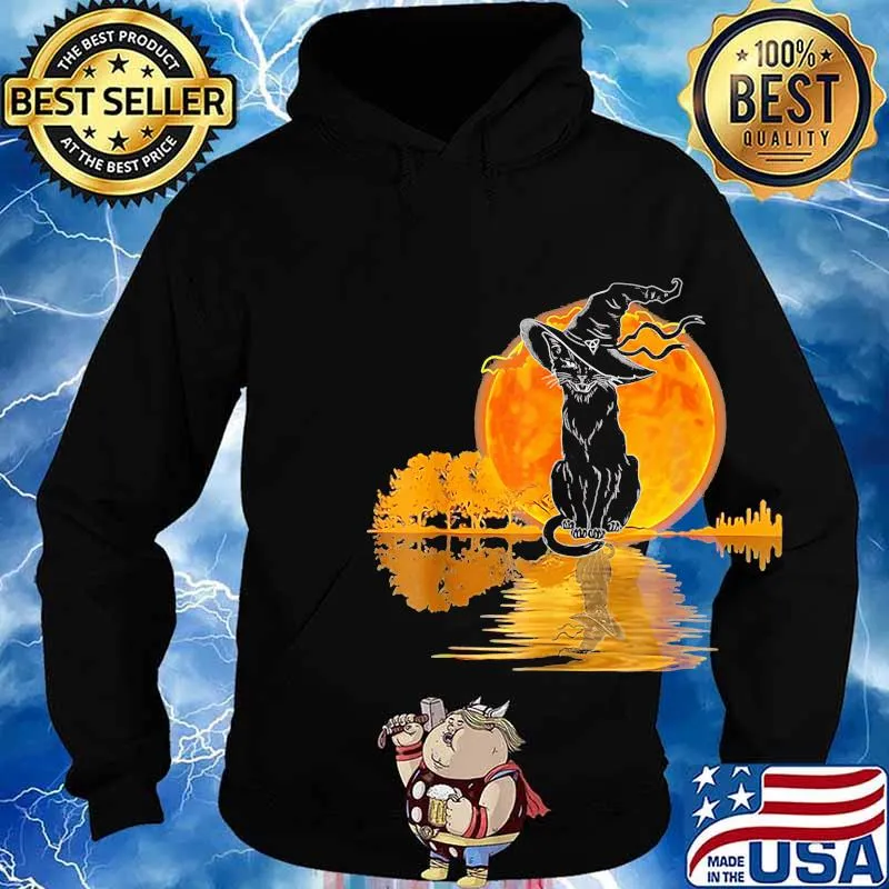 Halloween cat witch the soul moon s Hoodie
