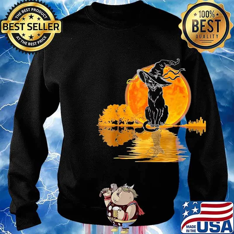Halloween cat witch the soul moon s Sweater