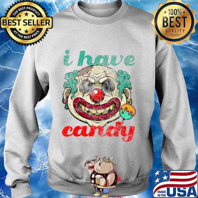 Halloween Clown Scary Creepy Perfect Funny Costume Simple T-Shirt Sweater