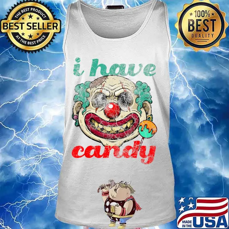 Halloween Clown Scary Creepy Perfect Funny Costume Simple T-Shirt Tank top