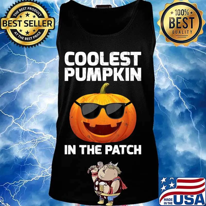 Halloween Coolest Pumpkin In The Patch Boys Girls Kids T-Shirt Tank top