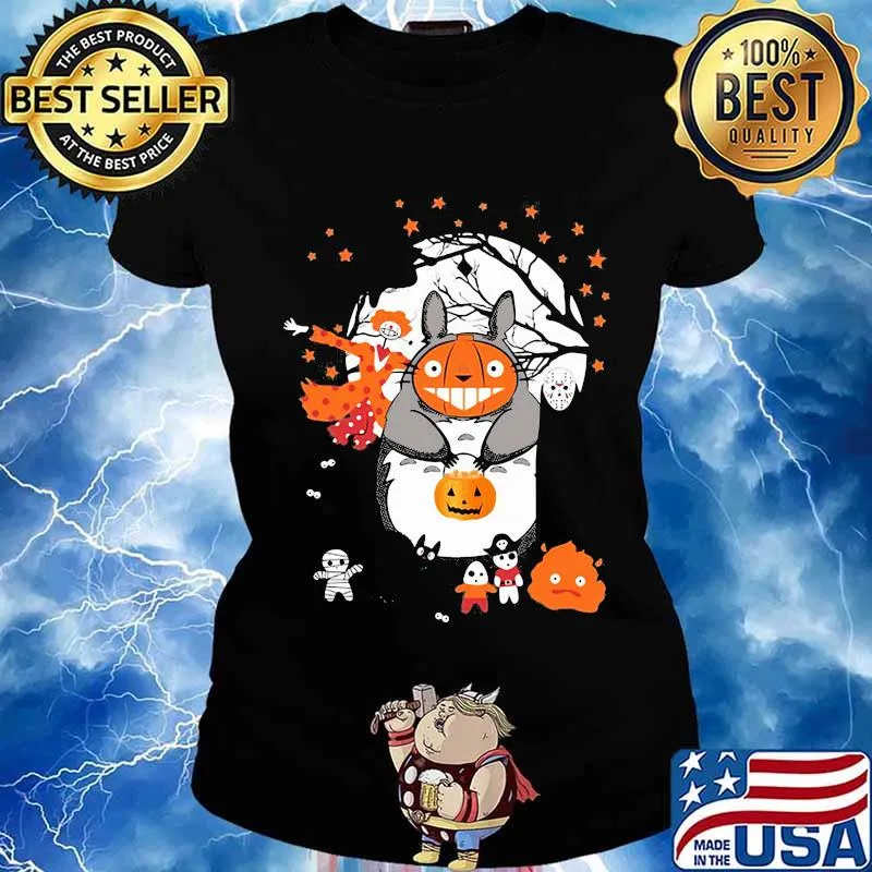 Halloween ghibli characters stars s Ladies tee