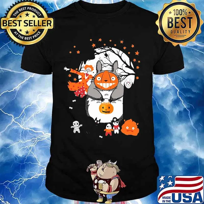 Halloween ghibli characters stars shirt