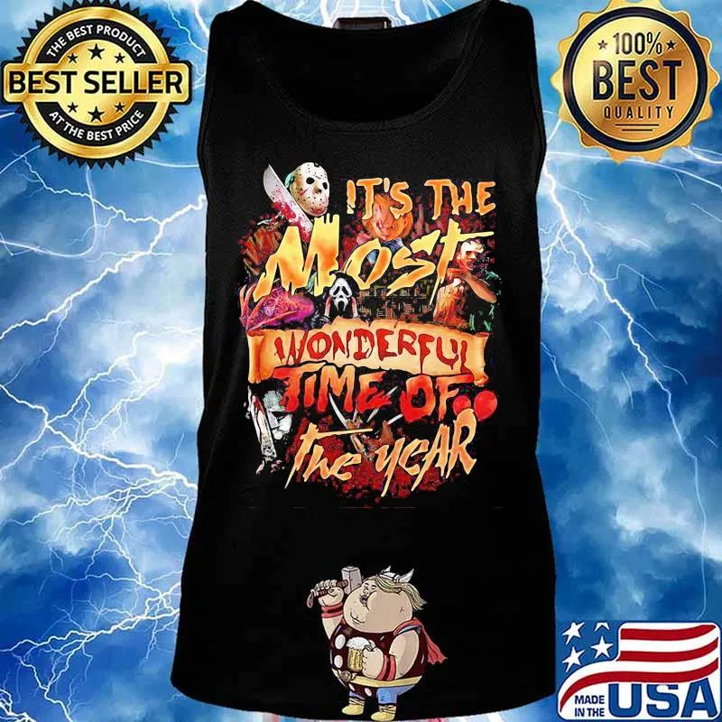 Halloween horror characters it's the most wonderful time of the year s Tank top