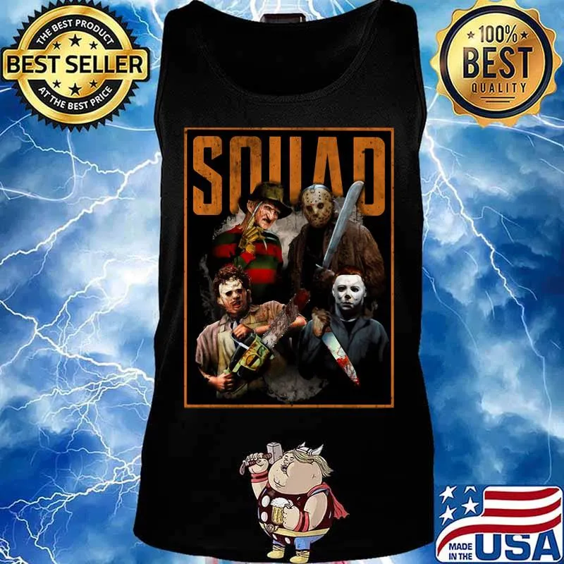 Halloween horror characters squad s Tank top