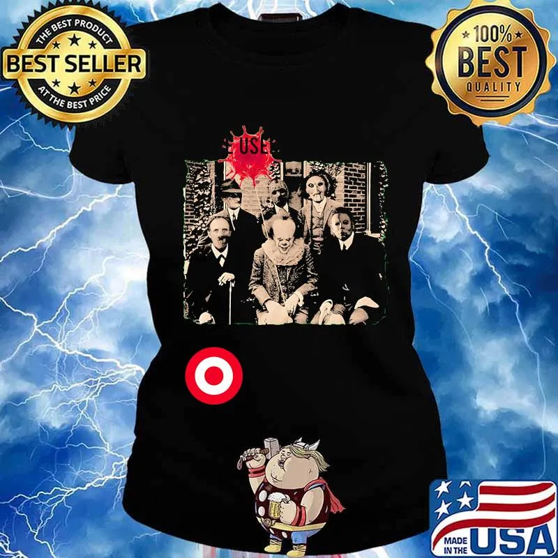Halloween horror characters use target s Ladies tee