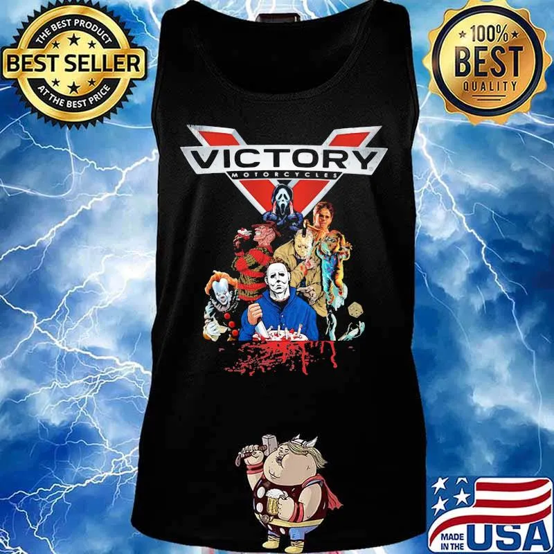Halloween horror characters victory motorcycle logo s Tank top