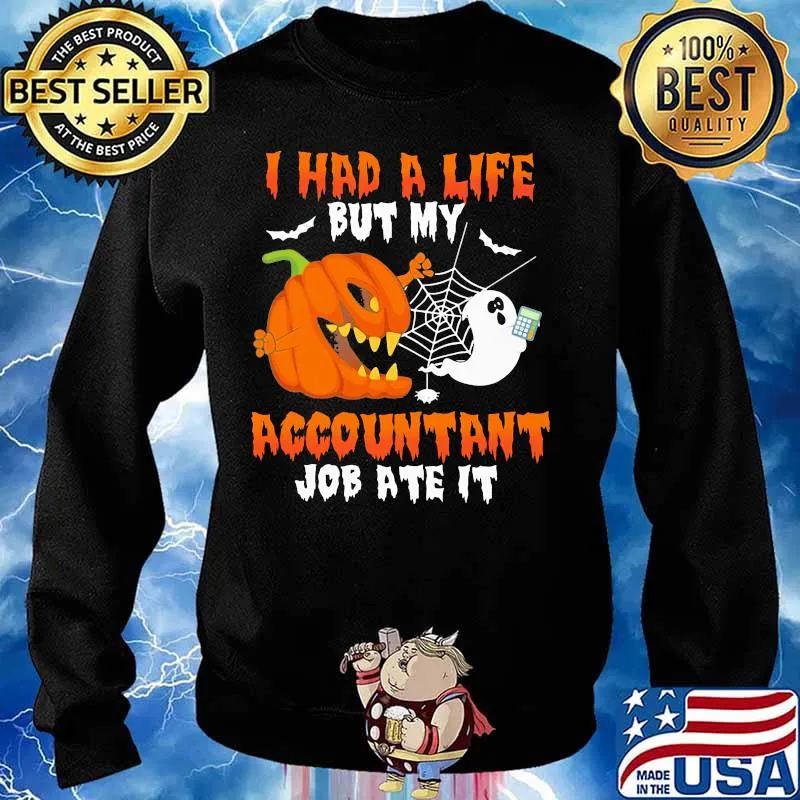 Halloween i had a life but my accountant job ate it s Sweater