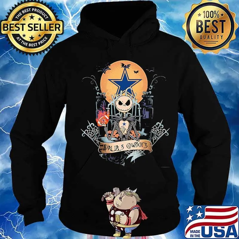 Halloween jack skellington dallas cowboys moon s Hoodie