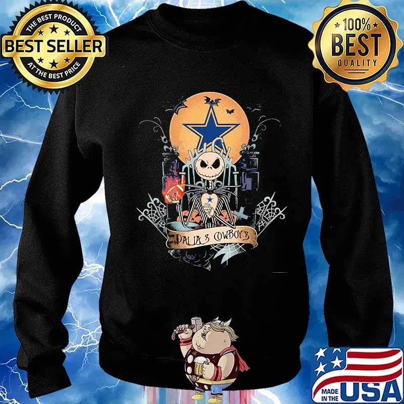 Halloween jack skellington dallas cowboys moon s Sweater