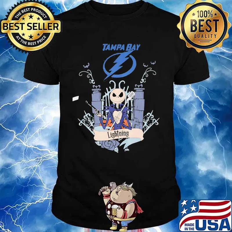 Halloween jack skellington tampa bay lightning shirt
