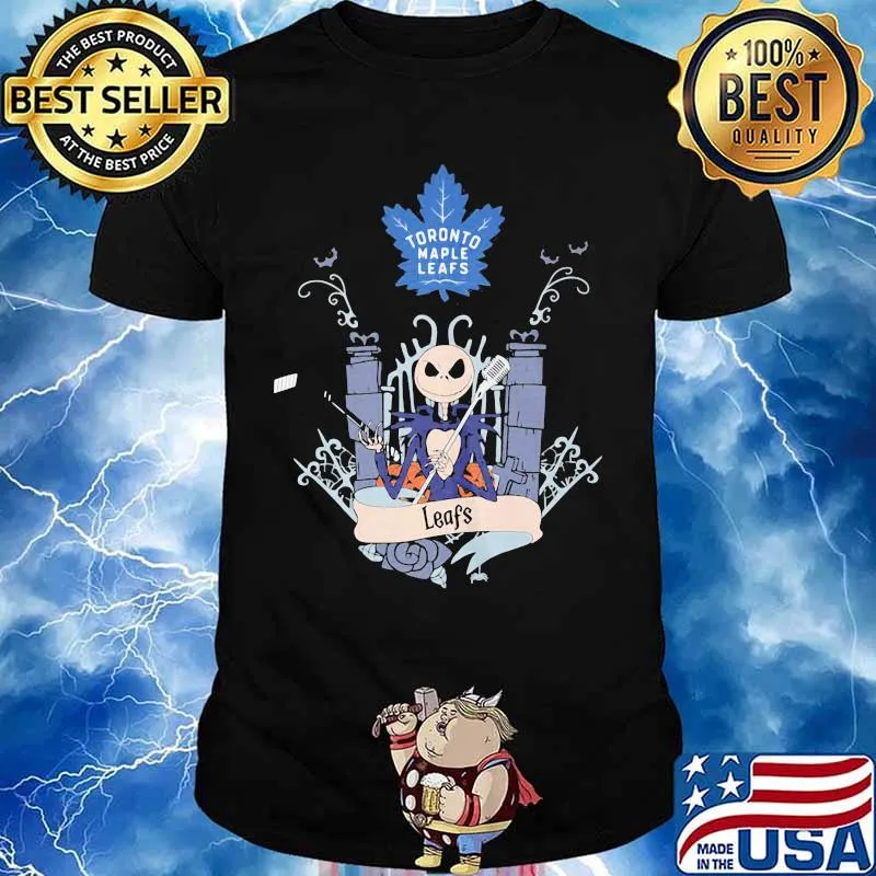 Halloween jack skellington toronto maple leafs shirt
