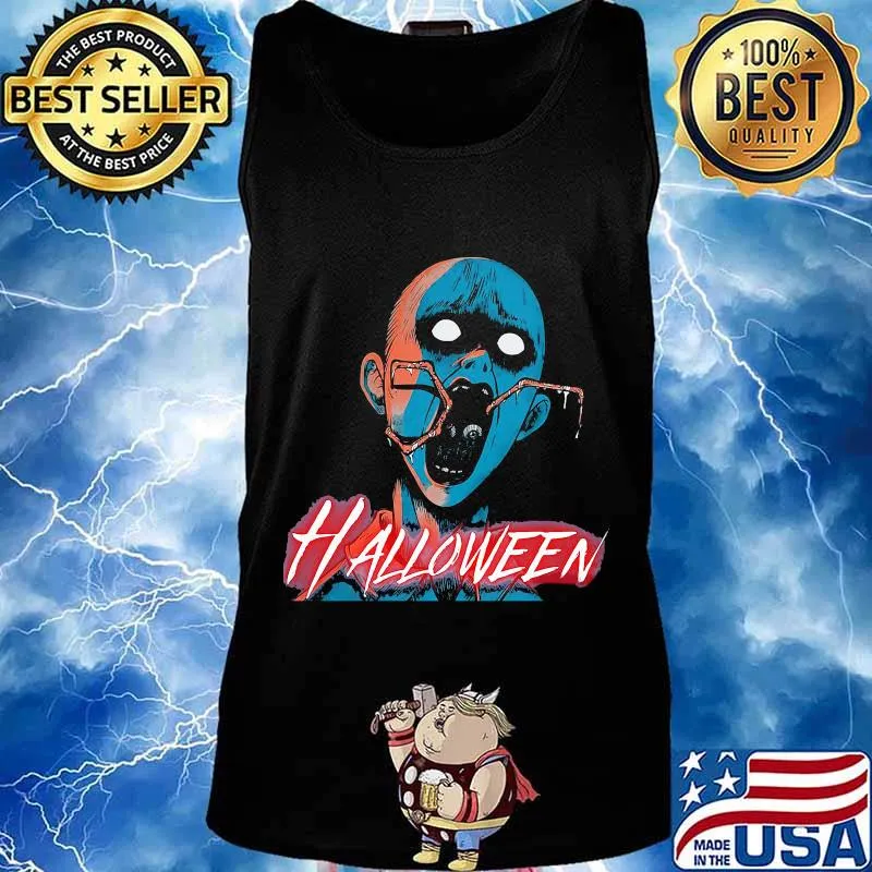 Halloween japan characters cartoon s Tank top
